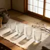 Vaso de Vidrio de Alta Calidad, Vaso Cuadrado para Agua, Taza de Té, Copa de Vino, Vaso para Leche, Copa de Pie Corto, Vaso Transparente Simple para Bebidas y Jugos