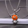 Colar de Astronauta Sense Avançado Novo Pingente de Liga para Homens Cor Desenho Animado de Astronauta Acessórios de Verão