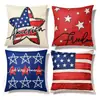 Serie del Día de la Independencia de Estados Unidos Fundas de Almohada Cuadradas Decoración Festiva Fundas para Cojines de Sofá y Ventana de Bahía Personalización Soportada