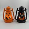 Linterna de Calabaza Brillante para el Festival de Fantasmas de Halloween, Vela de Calabaza, Luz LED de Noche, Llavero de Calabaza para Fiesta con Asa
