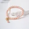 Pulsera de Gato de la Suerte con Perlas de Agua Dulce Naturales, Pulsera de Cuentas de Lujo Ligero de Nicho para Mujer, Joyería de Cuentas de Gama Alta que No se Desvanece al por Mayor