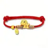 Pulsera de Buena Suerte y Dinero Próximamente, Pulsera de Caballo Dorado, Pulsera de Hilo Rojo de Amistad para Mujeres, Regalo de Año Nuevo