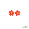 Flor de Cinco Pétalos Redondeada Esmerilada de Resina Accesorios Pequeños para Manualidades DIY Pegamento de Crema Fundas de Teléfono, Imanes de Refrigerador y Materiales para Hebillas de Zapatos