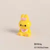Figuritas de Conejo con Lazo de Dibujos Animados de Resina, Accesorios para Manualidades, Decoración de Escritorio para Paisajes en Miniatura, Adornos Pequeños