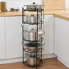 Estantería de Esquina para Cocina, de Pie, Multicapa, Acero Inoxidable, Triangular, para Ollas, Estantería Doméstica para Guardar Ollas