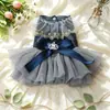 PETCIRCLE Ropa para Mascotas para Perros Pequeños y Cachorros, Linda Falda Tutú de Malla Multicapa, Vestido de Gala Real