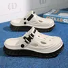 Meias-pantufas Fechadas de Verão para Homens, Sandálias Casuais de Praia para Exterior Antiderrapantes com Solado Macio para Homens