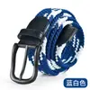Cinturón para hombre, sin agujeros, no requiere perforación, tejido elástico, estilo coreano, versátil, adecuado para estudiantes, diseño independiente