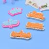 Molde de silicona para letrero de felicitaciones de cumpleaños, para hacer piruletas de caramelo, chocolate, decoración de tarjetas para pastel