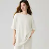 Suéter de cashmere, nova coleção outono/inverno, feminino, comprimento médio, manga de três quartos, peça básica, pulôver de lã estilo coreano