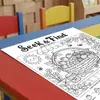 10 hojas/paquete de pósters para colorear, nuevo divertido transfronterizo con temática de frutas dibujado a mano para colorear educativo papel para garabatear