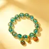 Pulseiras de vidro coloridas luminosas para melhores amigos e casais, pulseiras de vidro com cinzas de incenso brilhantes, joias, presentes, em estoque para atacado
