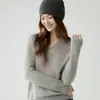 Suéter de Cachemira para Mujer Cuello en V Diseño con Abertura Otoño Invierno Nuevo Versátil Adelgazante Capa Interior Capa Base Ropa de Punto