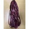 Tira de borda em couro PU tira de pressão de couro cordão de couro fita trançada cordão plano composto de couro têxtil de borda dobrada e acessórios para vestuário
