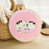Bordado Poke Ruso Bordado a Mano DIY Paquete de Material Pintura con Lana Bordado en Pareja Poke Poke Poke Poke Show Aguja
