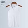 Colete masculino camisola justa juventude slim fit esportes fitness respirável crossbody slim fit solto cabelo coreano