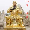 Adoración en el Templo Estatua Grande de Guan Gong Buda Resina Sosteniendo Libro Guan Gong Dios de la Riqueza 88cm 1.46m 2.03m