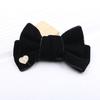 Accesorios para el cabello diy accesorios coreanos otoño e invierno terciopelo rojo lazo pasador accesorios pasador para niños pequeño al por mayor