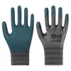 Guantes de Protección Laboral A698 con Relieve de Látex Son Resistentes al Desgaste, Antideslizantes, Duraderos para Jardinería y Siembra, Protección de Obra de Caucho, Multiusos