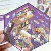 Explosões transfronteiriças desenhos animados paisagismo descompressão paisagem adesivos DIY mão conta 3D tridimensional cabine corte-livre PET transparente adesivos