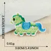 Etiqueta Bordada com Design Exquisito e Fofo de Cavalinho, Modelo Novo, Patch Bordado Fornecido de Fábrica, Estilo Autoadesivo do Ano do Cavalo, Patch de Tecido para Acessório de Capa de Celular