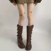 Meias de Seda Branco Pérola com Laço Estilo Ballet Doces Japonesas Meia-calça Branca Pura Meias Base JK Lolita
