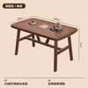 Mesa de jantar para apartamento de família pequena, luxo leve, mesa de jantar retangular moderna simples comercial e cadeiras, mesa de jantar para quarto de aluguel