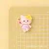 Accesorios de Resina Serie Gato Lindo de Dibujos Animados para Manualidades con Pegamento de Crema, Fundas de Teléfono, Vasos de Agua y Imanes para Refrigerador