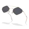 Óculos de Sol Rombo Retro Moda Elegante Personalizados Poligonais para Homens e Mulheres Proteção Solar Versátil 198 1206