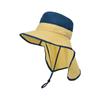1155 Chapéu Infantil Meninos e Meninas Bebê Verão Exterior Proteção Solar Chapéu de Sol Aba Larga Proteção de Pescoço Duas Cores Chapéu de Pescador