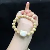 Pulseira de Imitação de Jade Hetian Natural Transfronteiriça, Novo Estilo Pulseiras Trançadas para Casal, Presente Dourado Feminino, Design de Prata de Nicho Atacado