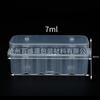 Caja Xilin de 7 ml Caja de Botellas de Muestreo para Pruebas con Tapa 10 Piezas Caja de Frascos Transparentes para Polvo Liofilizado de 3 ml