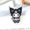 Clip de Papelería de Dibujos Animados Sanrio Acrílico para Fijar Documentos y Exámenes, Clip Transparente de Doble Capa Kuromi PP con Cola Larga