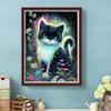 Comercio exterior, nueva pintura de diamantes 5D transfronteriza, serie de paisajes de diamantes completos, animales, gatos, pintura de mosaico DIY, fabricantes al por mayor
