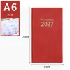 Planejador de Agenda em Inglês 2027 Planejador Diário de 365 Dias Caderno Portátil Caderno Transfronteiriço Calendário Anual Fábrica