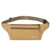 Bolsa de cintura para obra resistente al desgaste 2023 tela Oxford casual delgada ajustada para correr deportes bolsa para teléfono móvil unisex