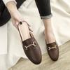 Versão coreana dos novos sapatos Muller chinelos baixos femininos preguiçosos para uso externo tamanho 41-43 ponto transfronteiriço atacado