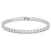Conjunto de Pulseira Quente Transfronteiriça Zircônia Branca Tênis Pulseira de Puxar Fileiras Simples Diamante Fileiras Duplas Diamante Enfeites de Mão Atacado de Fábrica