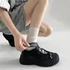 Sandalias Deportivas Blancas de Estilo de Alta Gama con Punta Cerrada y Suela Gruesa para Mujer, Nuevas de Verano 2026 para Exteriores, Sandalias de Suela Blanda que Aumentan la Altura