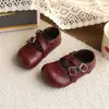 Zapatos de Cuero para Niñas 2026 Estilo Nuevo Primavera y Otoño Zapatos Individuales Infantiles Zapatos de Princesa Estilo Británico Transpirables Suela Suave Zapatos para Bebé