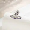 Nuevo Diseño Hensen Nicho Gama Alta Micro-Pavimentado Circonita Par de Anillo Cartílago Saturno Hueso Oreja Clavo