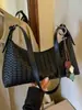Bolsa de Axila Tecida Cor Sólida Estilo Novo Verão 2026 Bolsa de Mão Casual Moda Grande Capacidade Bolsa Transversal Personalizada