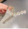 Coreia do Sul Dongdaemun Flor Flash Diamante Cabelo Grab Exquisite Rabo de Cavalo Grab Clip Tubarão Clipe de Volta Cabeça Clipe Acessórios de Cabelo Grampo de Cabelo Pata