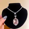 ¡Lujo europeo y americano! Collar de flor de circón de colores con gota de agua, cadena para clavícula de estilo court vintage, joyería de lujo ligero de alta gama