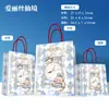 Bolsas de papel kraft con logo impreso personalizado, bolsas tote lindas estilo ins para llevar, bolsas de regalo, en stock al por mayor