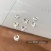 Celebridad de Internet Pila Inferior Taladro Uñas Arte Joyería Destello Corazón Torcido Ovalado Maillard Cristal Pila Taladro Bola Uñas Arte Joyería