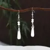 Novos Brincos de Estilo Chinês Antigo para Coleção Feminina, Acessórios para Hanfu, Cheongsam, Saia Mamian, Brincos Longos com Franjas, Atacado
