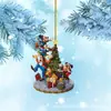 2022-23 Nuevo Dibujo Animado Acrílico Colgante Decoración Árbol de Navidad Navidad Hogar Coche Mochila Colgante Regalo