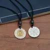 Colgante de moneda Shangui hecho de plata tibetana, colgante de moneda de cinabrio estilo chino vintage, accesorio de collar de hebilla de paz retro
