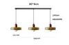 Candelabro vintage transfronterizo para comedor Memphis, Candelabro pequeño nórdico color crema para sala de estar, barra de bar, Lámpara de cristal Bauhaus para mesita de noche